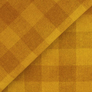 Hand-Dyed Honey Mustard over 6825 Beige & Natural Buffalo Plaid