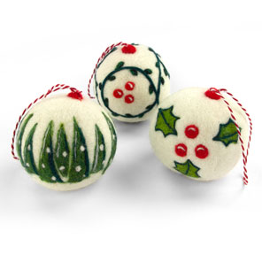  Christmas Ornaments Needle Felting Kit