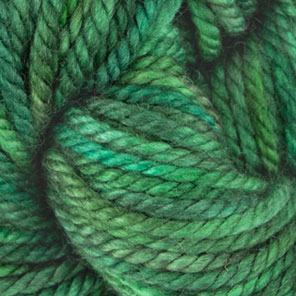 Variegated Mixed Greens Wool Yarn